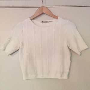 alice + olivia Knit Crop Top